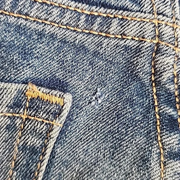 🌞H&M Regular Waist Flared Blue Jeans 15" Waist - Picture 5 of 7